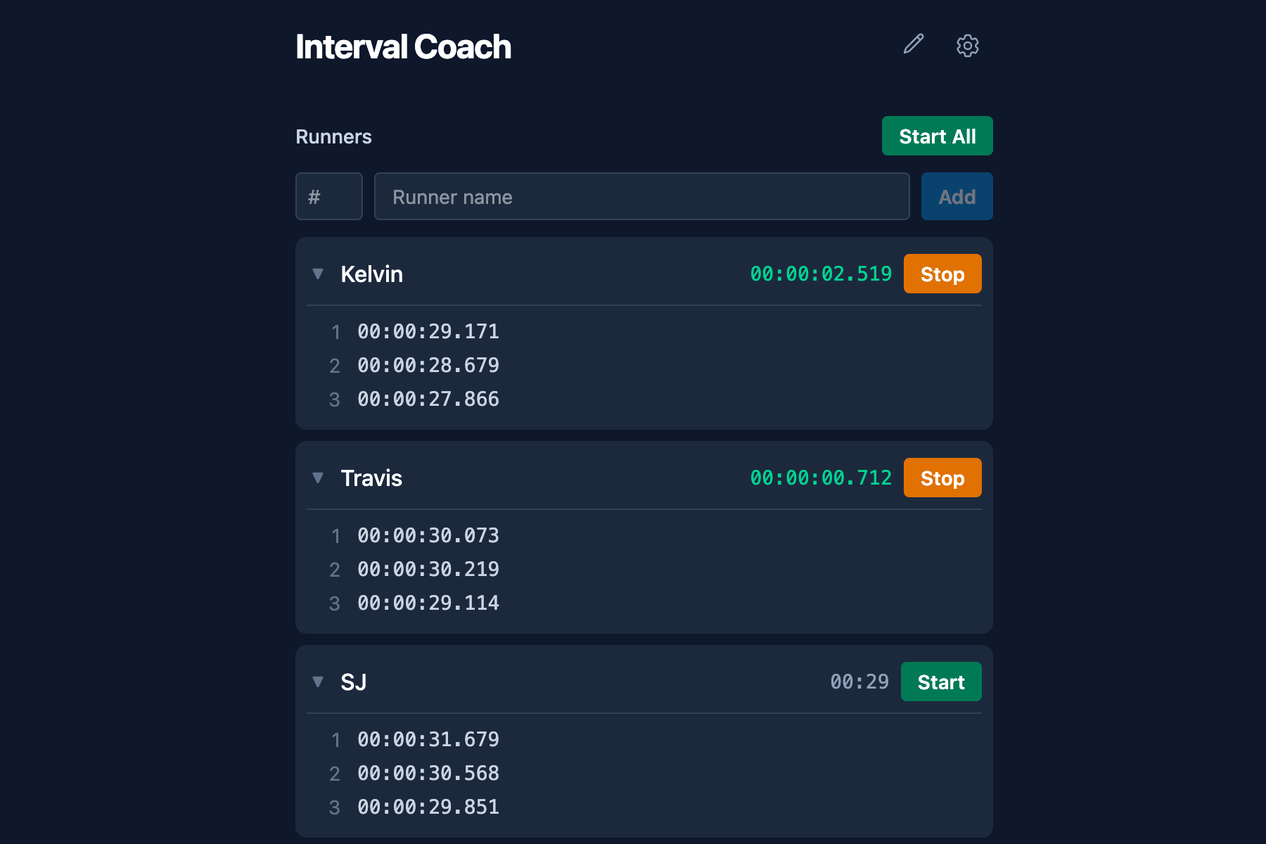 Interval Coach screenshot